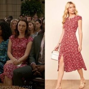 Reformation | Dresses | Reformation Mikayla Knit Dress In Red | Poshmark
